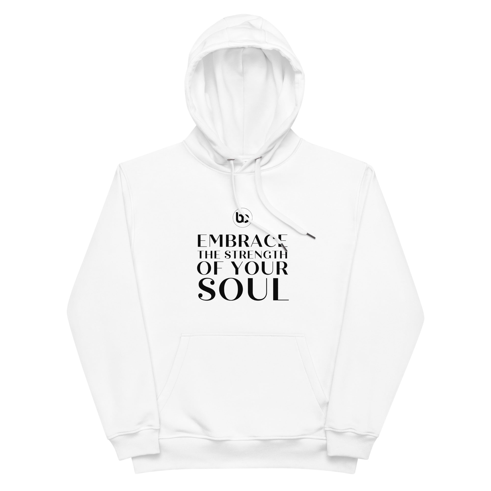 White hot sale slogan hoodie