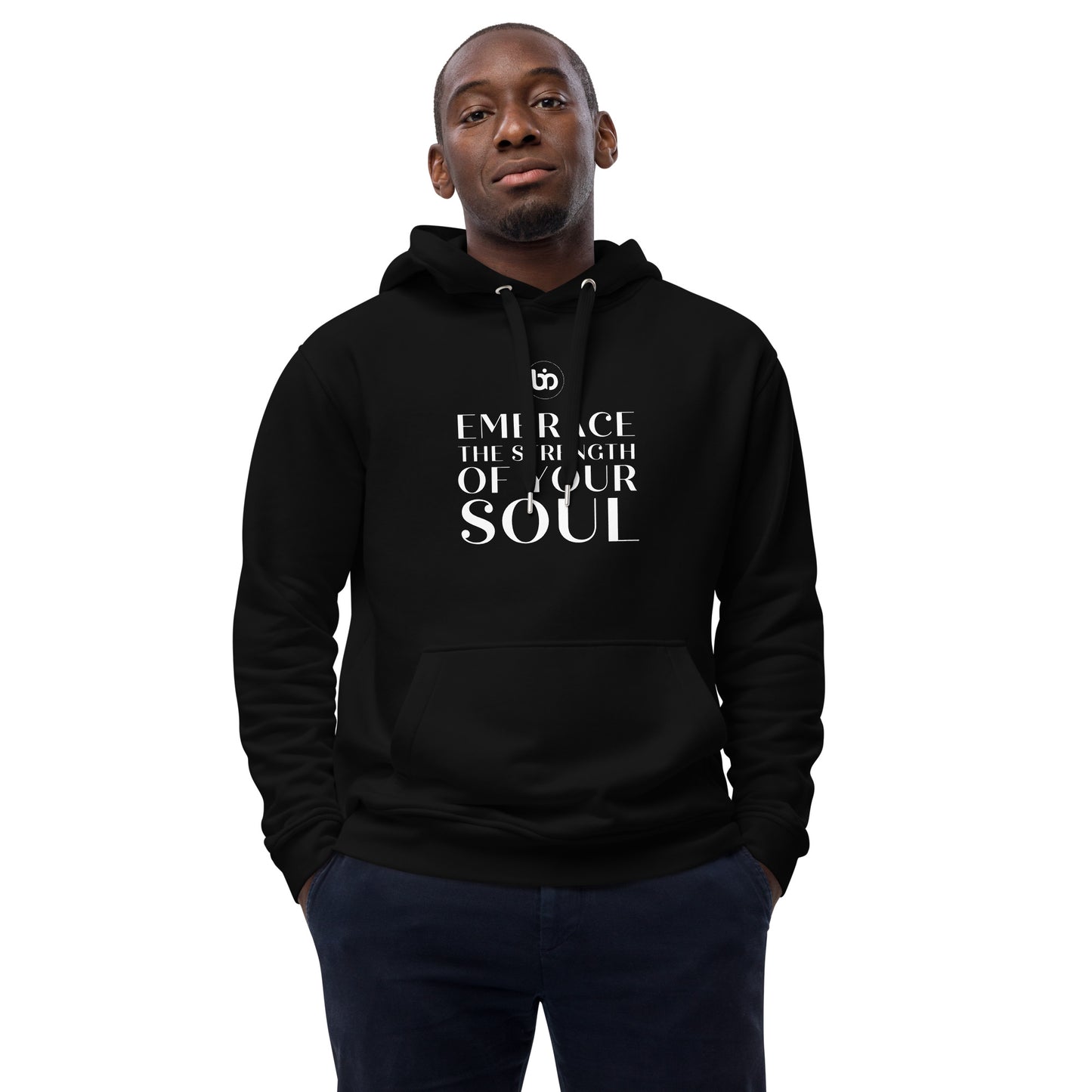 "The Poetic Embrace" Soulful Slogan Hoodie