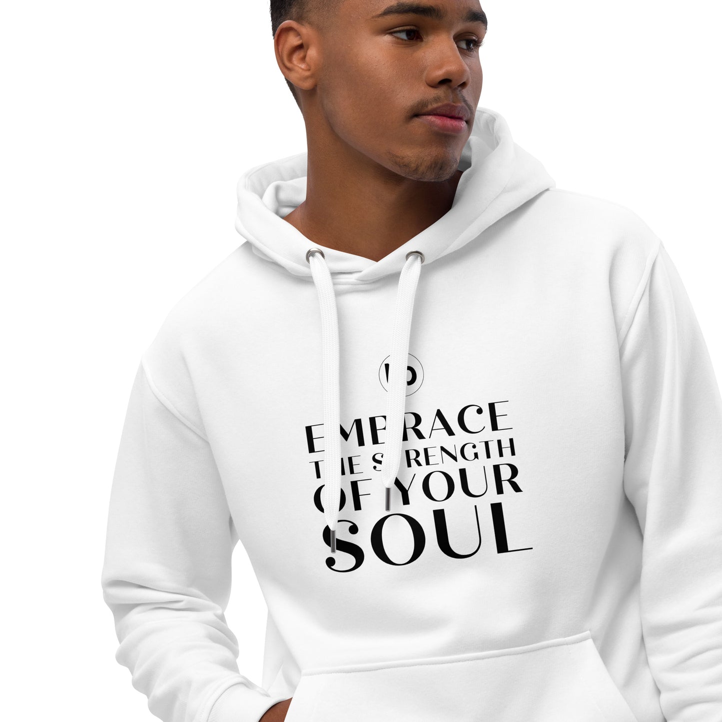 "The Poetic Embrace" Soulful Slogan Hoodie