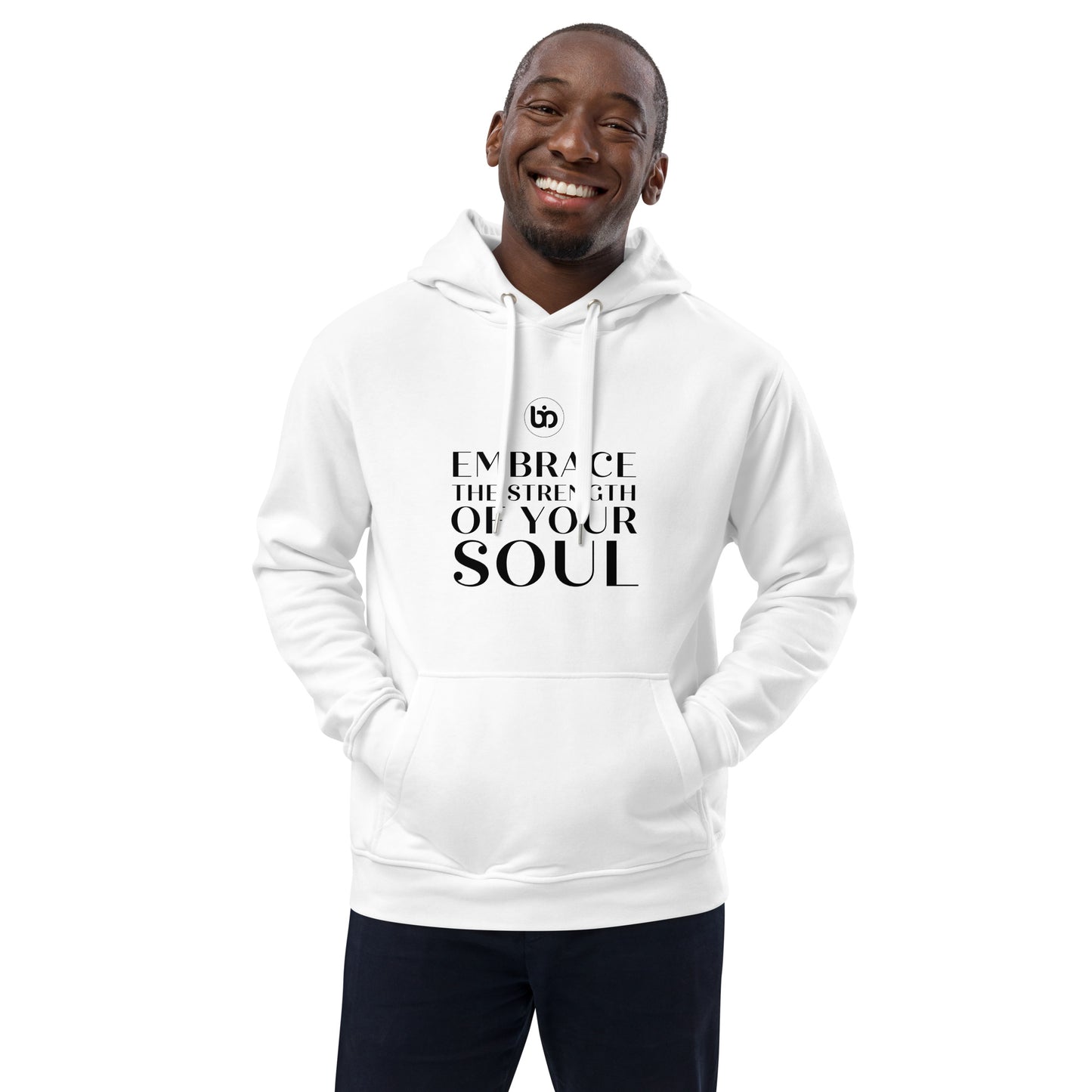 "The Poetic Embrace" Soulful Slogan Hoodie