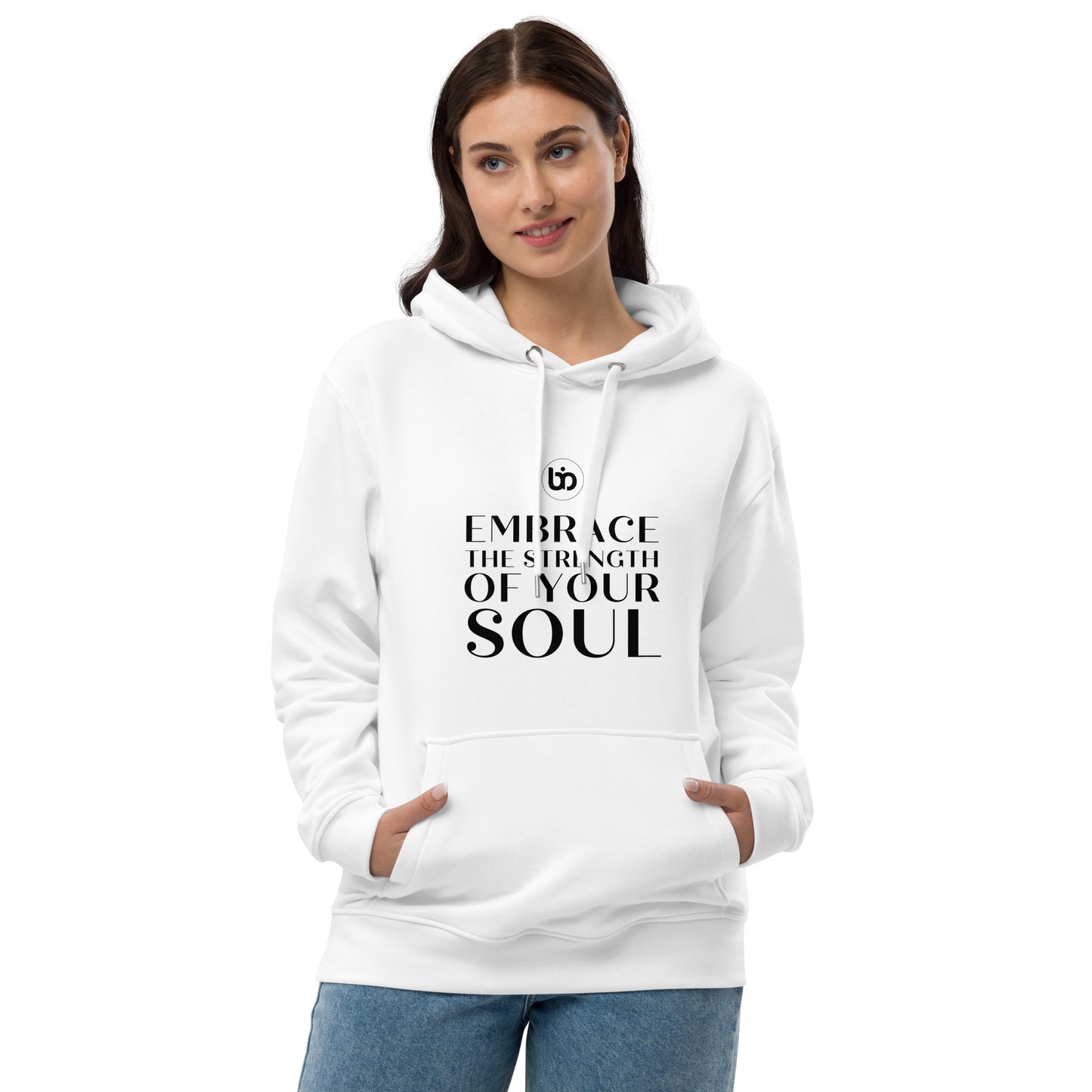 "The Poetic Embrace" Soulful Slogan Hoodie