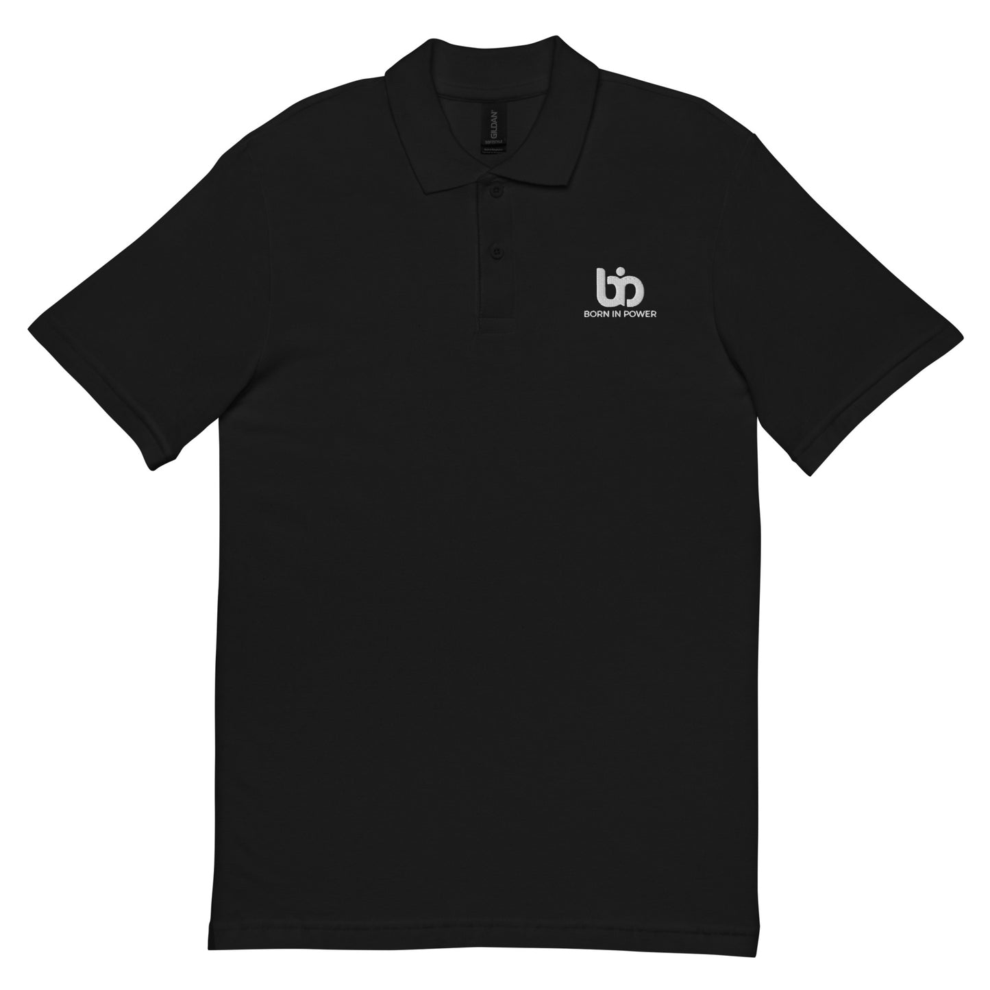 Black Embroidered Logo Polo